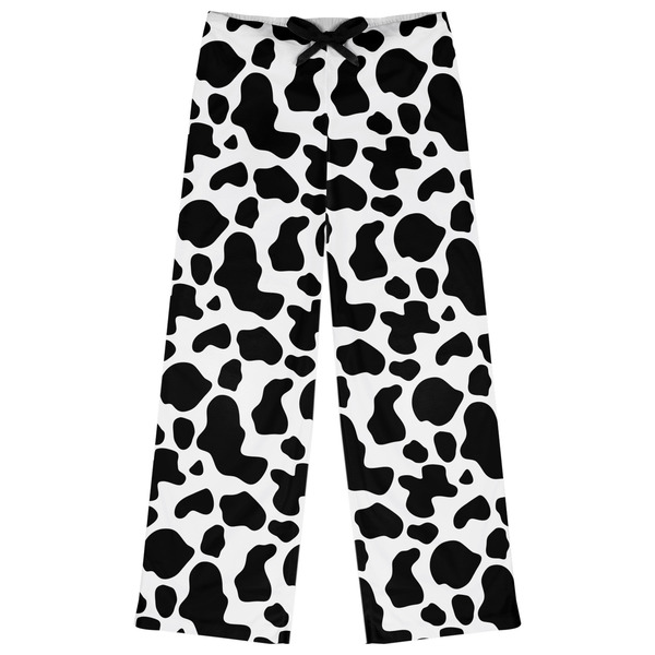 Custom Cowprint w/Cowboy Womens Pajama Pants - XS