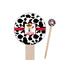 Cowprint w/Cowboy Round Wooden Food Picks (Personalized)