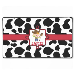 Cowprint w/Cowboy XXL Gaming Mouse Pad - 24" x 14" (Personalized)