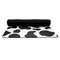 Cowprint w/Cowboy Yoga Mat Rolled up Black Rubber Backing