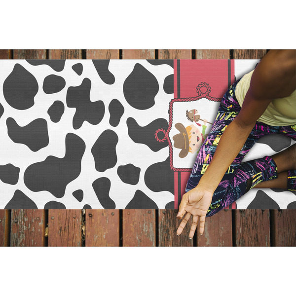 Cowprint w/Cowboy Yoga Mats - LIFESTYLE