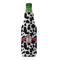 Cowprint w/Cowboy Zipper Bottle Cooler - FRONT (bottle)