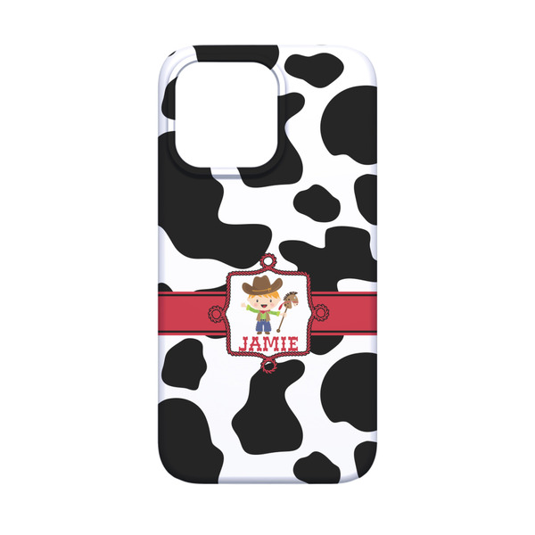 Cowprint w/Cowboy iPhone 13 Mini Case - Back