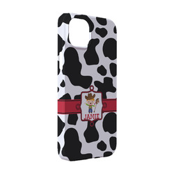 Cowprint w/Cowboy iPhone Case - Plastic - iPhone 14 Pro (Personalized)