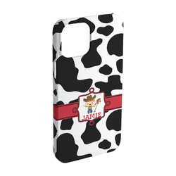 Cowprint w/Cowboy iPhone Case - Plastic - iPhone 15 (Personalized)