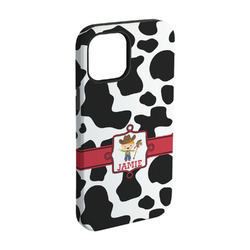 Cowprint w/Cowboy iPhone Case - Rubber Lined - iPhone 15 Pro (Personalized)