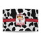Cowprint Cowgirl 12" Drum Lampshade - FRONT (Poly Film)