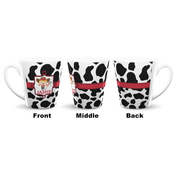 Cowprint Cowgirl 12 Oz Latte Mug - Approval