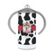 Cowprint Cowgirl 12 oz Stainless Steel Sippy Cups - FRONT