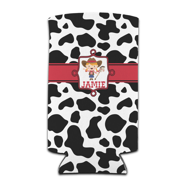Cowprint Cowgirl 12oz Tall Can Sleeve - Set of 4 - FRONT