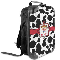 Cowprint Cowgirl Kids Hard Shell Backpack (Personalized)