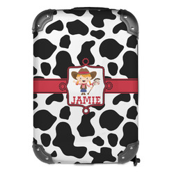 Cowprint Cowgirl Kids Hard Shell Backpack (Personalized)