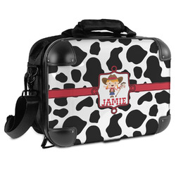 Cowprint Cowgirl Hard Shell Briefcase - 15" (Personalized)