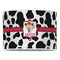 Cowprint Cowgirl 16" Drum Lampshade - FRONT (Poly Film)