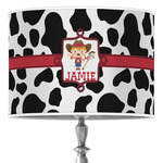 Cowprint Cowgirl 16" Drum Lamp Shade - Poly-film (Personalized)
