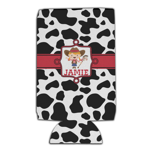Cowprint Cowgirl 16oz Can Sleeve - Set of 4 - FRONT