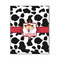 Cowprint Cowgirl Wood Print - 16x20 (Personalized)