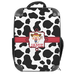 Cowprint Cowgirl 18" Hard Shell Backpack (Personalized)