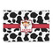 Cowprint Cowgirl Patio Rug (Personalized)