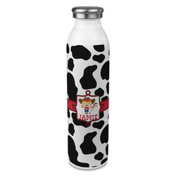 Cowprint Cowgirl 20oz Stainless Steel Water Bottle - Full Print (Personalized)