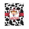 Cowprint Cowgirl 20x24 - Canvas Print - Front View