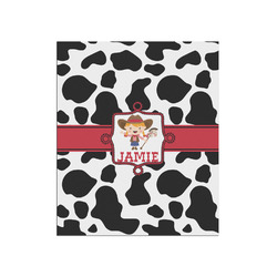 Cowprint Cowgirl Poster - Matte - 20x24 (Personalized)