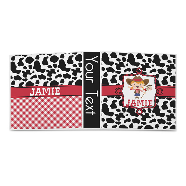 Cowprint Cowgirl 3-Ring Binder Approval- 2in