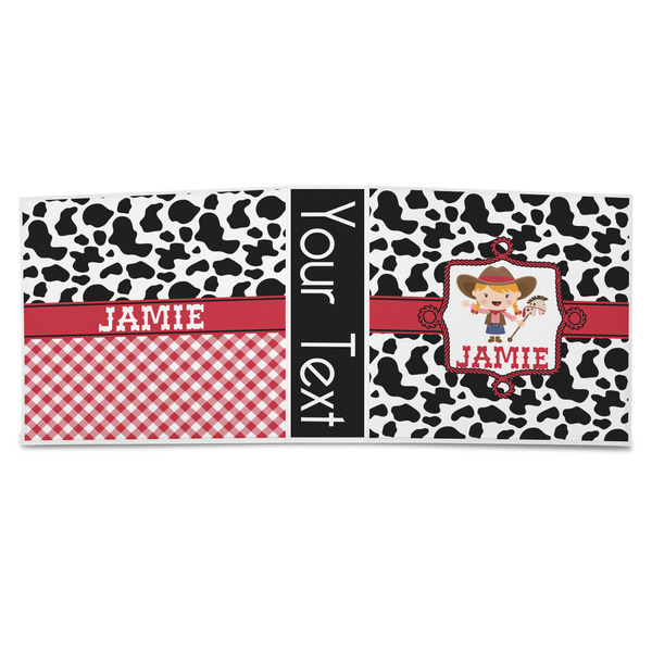 Cowprint Cowgirl 3-Ring Binder Approval- 3in