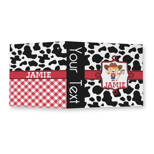 Cowprint Cowgirl 3 Ring Binders - Full Wrap - 2" - OPEN OUTSIDE