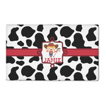 Cowprint Cowgirl 3' x 5' Indoor Area Rug (Personalized)