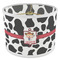 Cowprint Cowgirl 8" Drum Lampshade - ANGLE Poly-Film