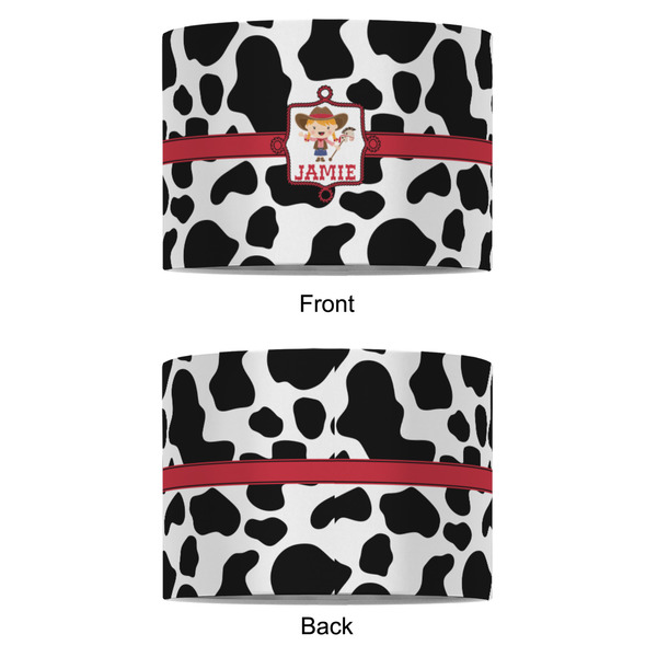 Cowprint Cowgirl 8" Drum Lampshade - APPROVAL (Fabric)
