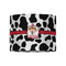Cowprint Cowgirl 8" Drum Lampshade - FRONT (Fabric)