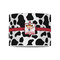 Cowprint Cowgirl 8" Drum Lampshade - FRONT (Poly Film)