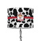 Cowprint Cowgirl 8" Drum Lampshade - ON STAND (Poly Film)