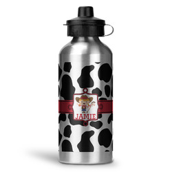 Cowprint Cowgirl Water Bottles - 20 oz - Aluminum (Personalized)