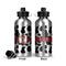 Cowprint Cowgirl Aluminum Water Bottle - Front and Back