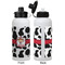 Cowprint Cowgirl Aluminum Water Bottle - White APPROVAL