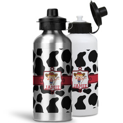 Cowprint Cowgirl Water Bottles - 20 oz - Aluminum (Personalized)