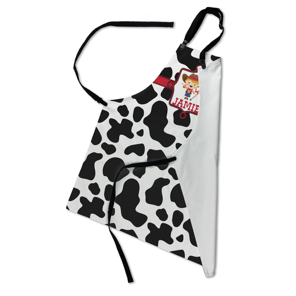 Cowprint Cowgirl Apron - Folded