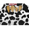 Cowprint Cowgirl Apron - Pocket Detail with Props