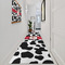 Cowprint Cowgirl Area Rug Sizes - In Context (vertical)