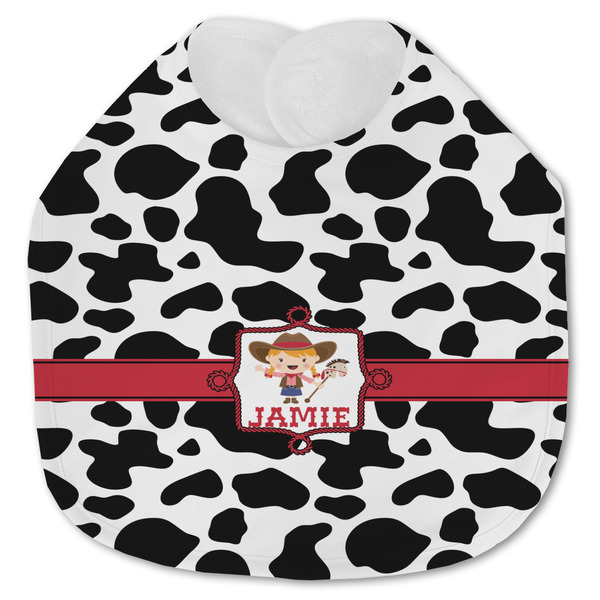 Cowprint Cowgirl Baby Bib - AFT closed