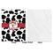 Cowprint Cowgirl Baby Blanket (Single Side - Printed Front, White Back)