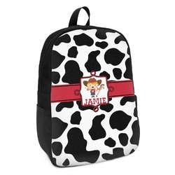 Cowprint Cowgirl Kids Backpack (Personalized)
