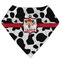Cowprint Cowgirl Bandana Bib (Personalized)