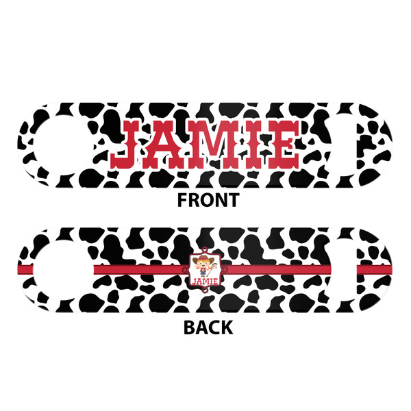 Cowprint Cowgirl Bar Bottle Opener - White - Approval