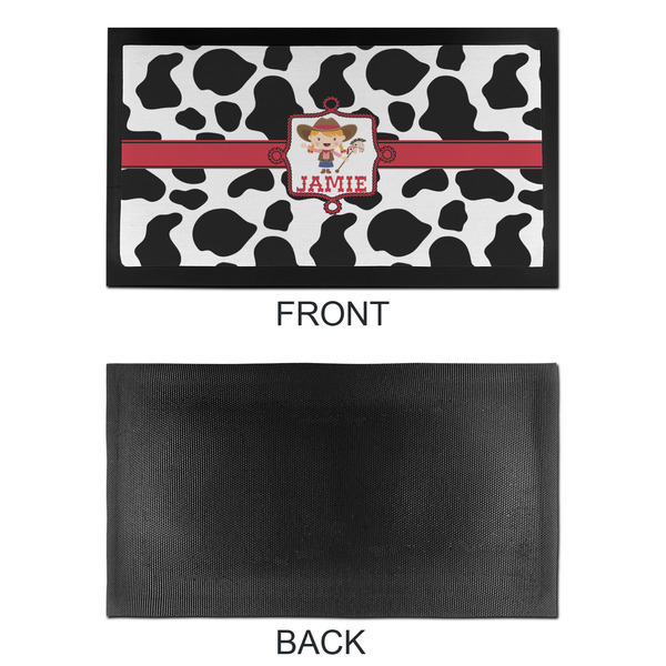 Cowprint Cowgirl Bar Mat - Small - APPROVAL