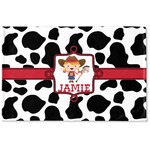 Cowprint Cowgirl Woven Mat (Personalized)