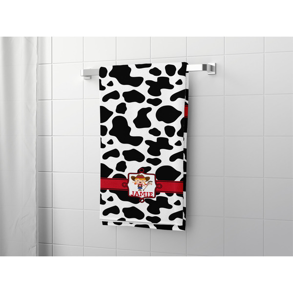 Cowprint Cowgirl Bath Towel - LIFESTYLE